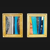 DIPTYCH ONE 2011, 2 x 15 x 11 inches, A/C
